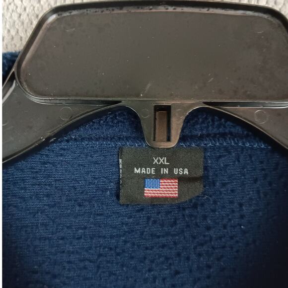 USA Olympics Vintage Fleece Jacket Mens XXL Blue Mock Neck Full Zip Sports - Picture 6 of 14